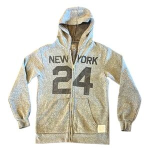 Original Retro Brand full zip grey hoodie “NEW YORK” excellent condition YM
